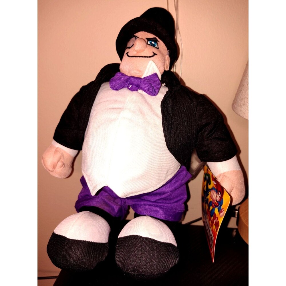 NEW DC Super Friends Penguin Plush Toy Villain Batman Character 14" Stuffed Doll